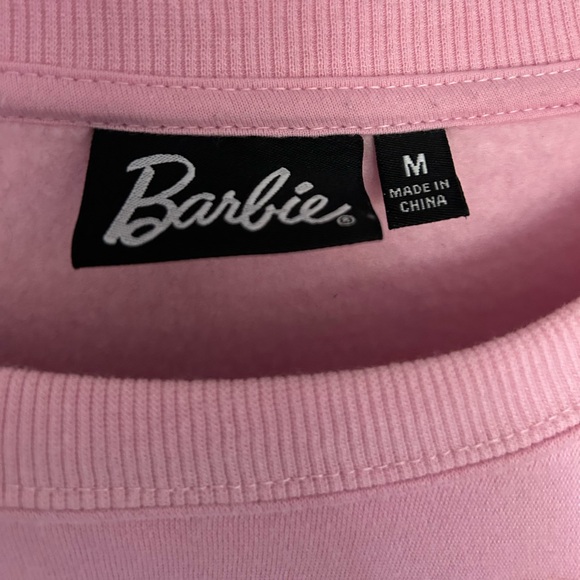 Soft Pink Barbie Sweatshirt NWOT - M - Picture 2 of 2